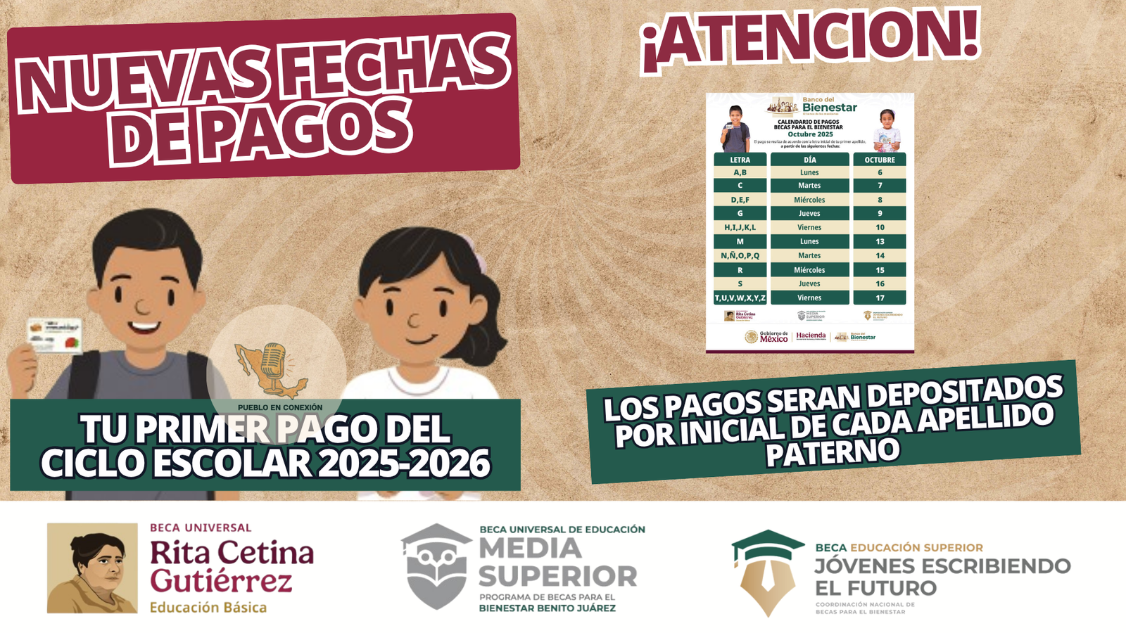 nuevo calendario de pagos